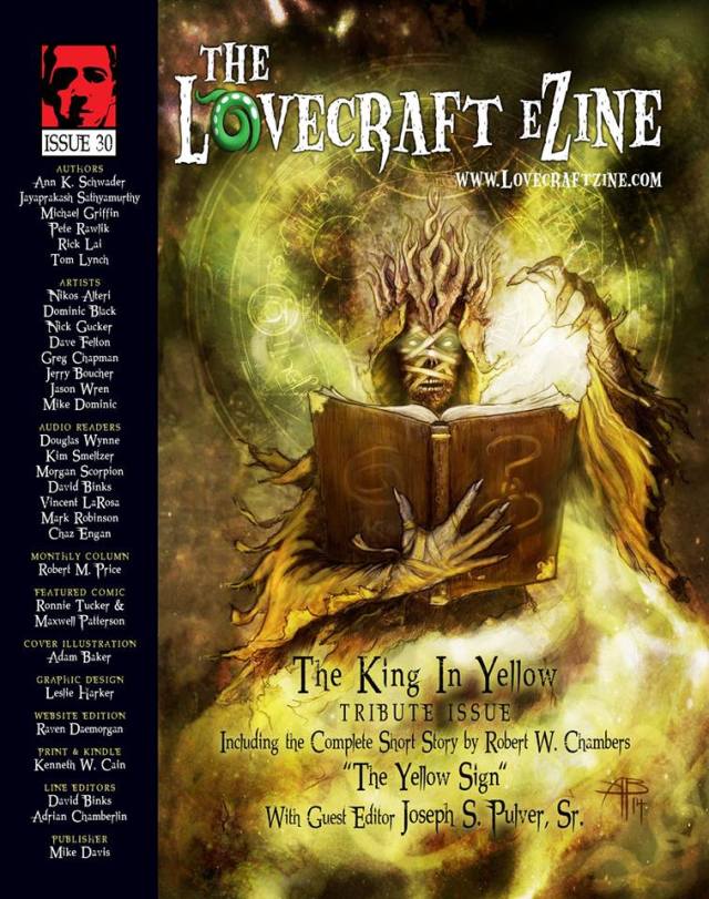 Lovecraft eZine "King in Yellow" special issue, April 2014